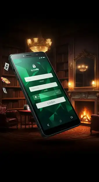 Interface de connexion sécurisée de Betify Casino sur mobile, affichant les options d'identification par Face ID et Google, garantissant un accès rapide et protégé.